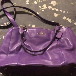 Purple crossbody and shoulder bag